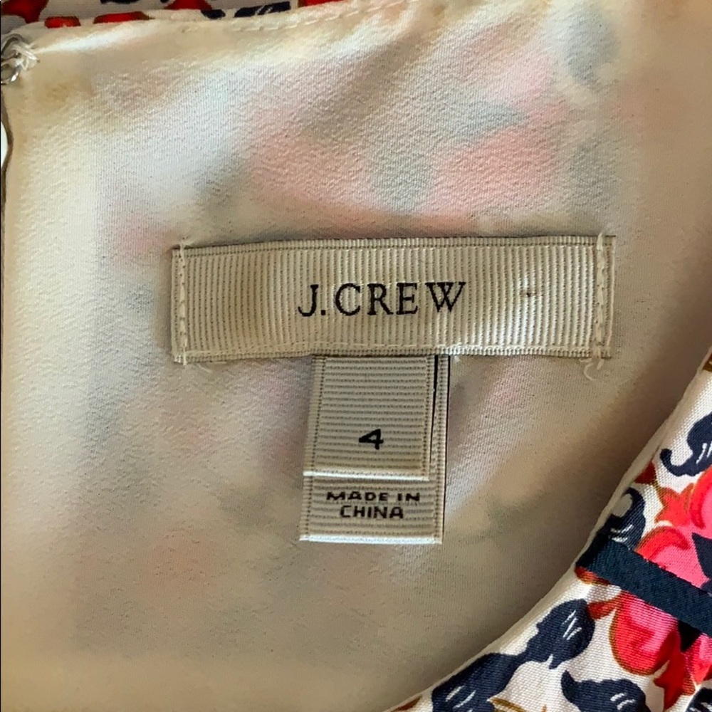 Jcrew Dress Classic Shape, Fun Pattern. - image 4